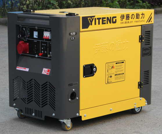 伊藤动力YT6800T3电启动柴油发电机 小型静音5KW三相发电机组380V示例图2