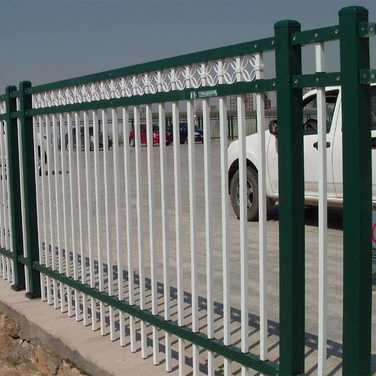 厂家直销锌钢护栏镀锌钢管围墙隔离栅栏 小区铁艺围栏 园林防护栏示例图12