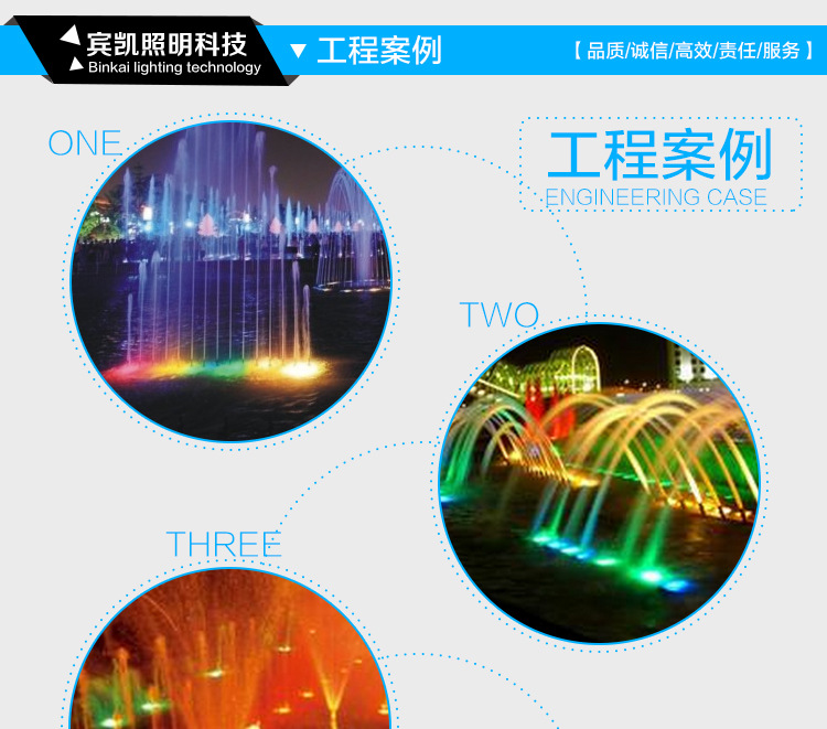 LED不锈钢水底灯户外景观LED水底灯公园广场水池水底灯示例图13