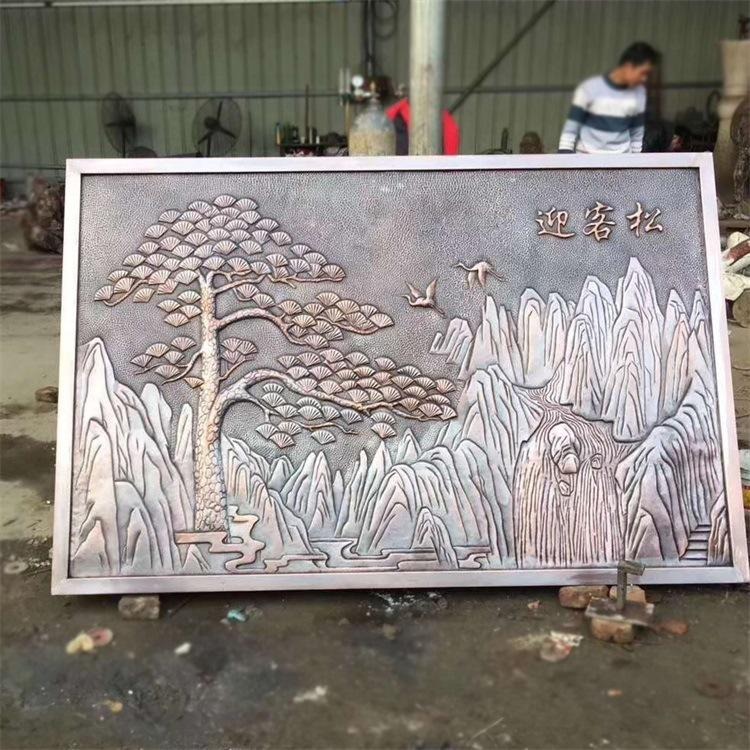 锻铜浮雕 河北铜浮雕制作厂家 铜板浮雕 唐韵园林图片