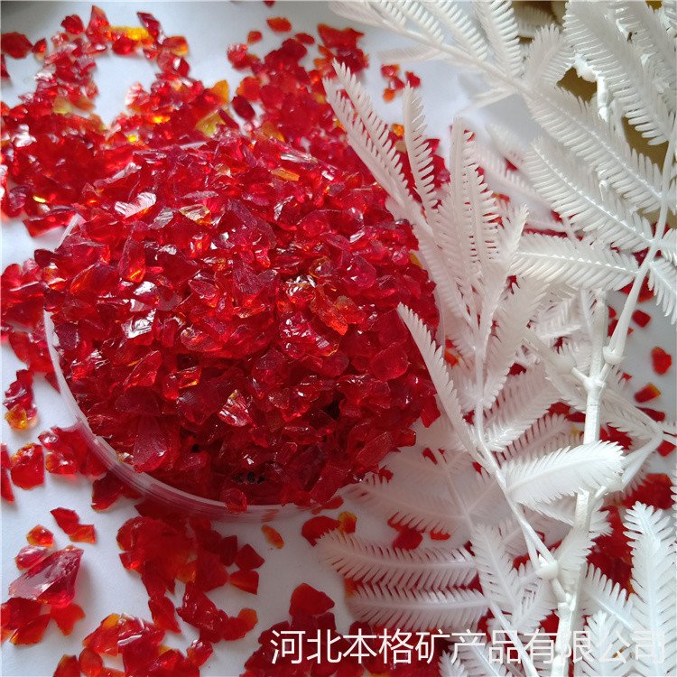 红色玻璃砂 反光玻璃珠 研磨玻璃珠 北京厂家批发  品质可靠图片