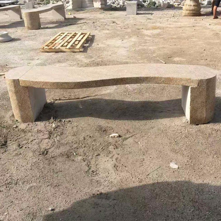 厂家直销石雕长椅 花岗岩石头桌 防腐木公园休息长凳 户外庭院石椅石凳子