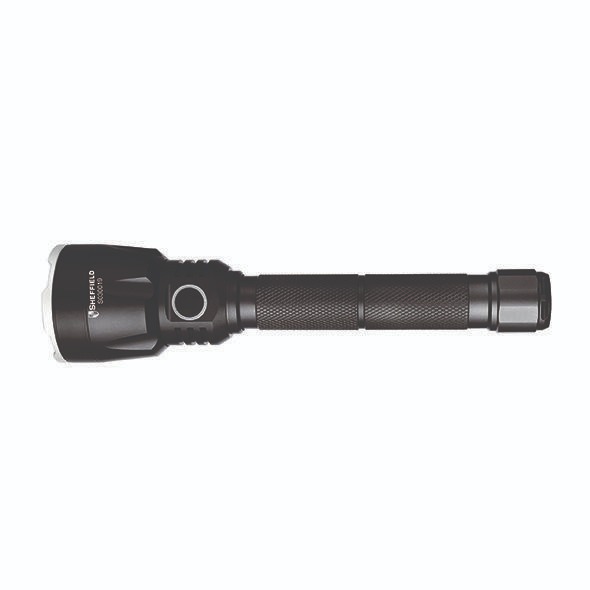 钢盾工具超远射防水充电式手电筒S030019  SHEFFIELD工具图片
