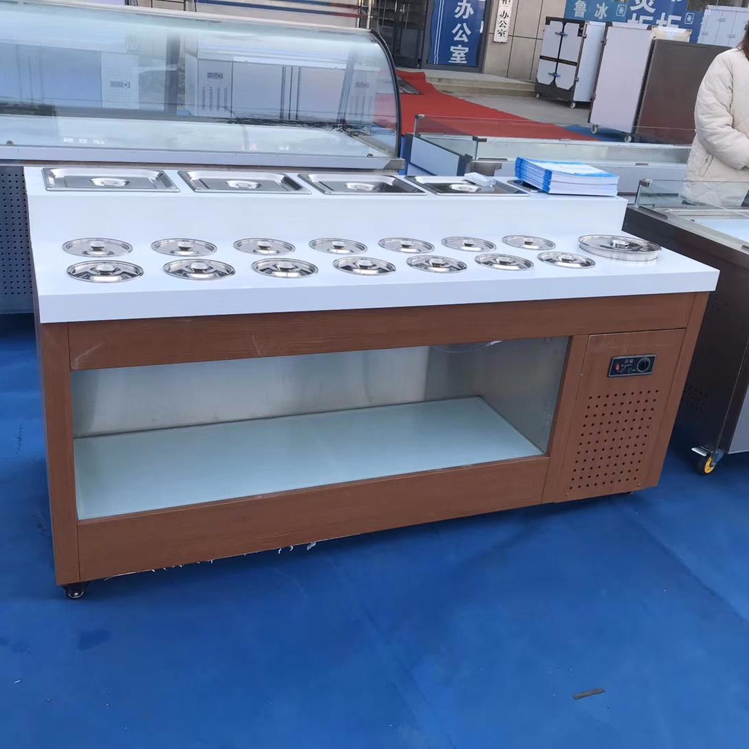 泸州冷藏调料台 调料展示自助台 火锅调料台 未来雪冷柜WLX-TLT105图片