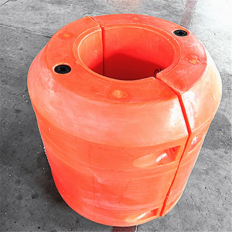 水库抽水泵站组合式抱管子浮筒 内径300mm定制款水面管线浮筒