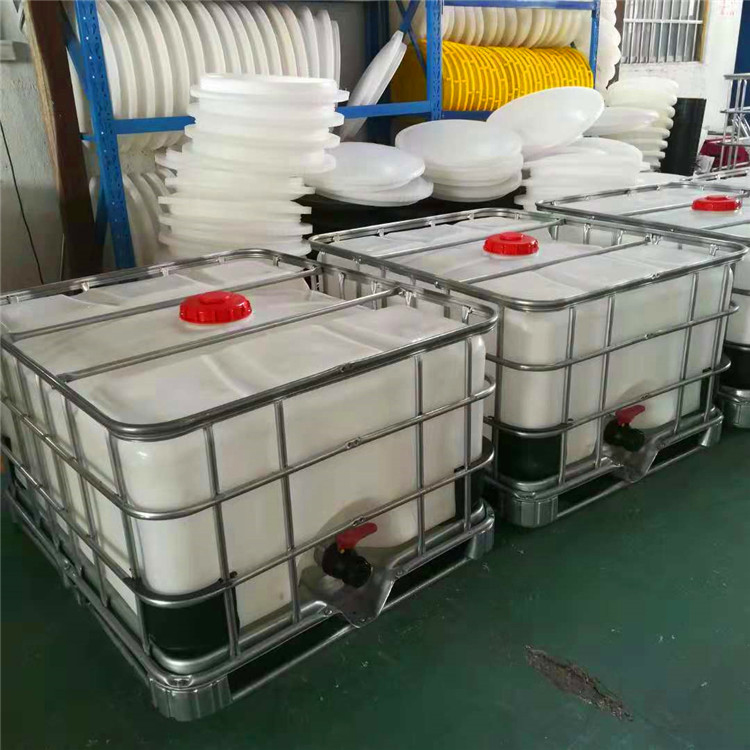 白色化工吨桶 1000L带框架塑料方桶 批发化工吨桶