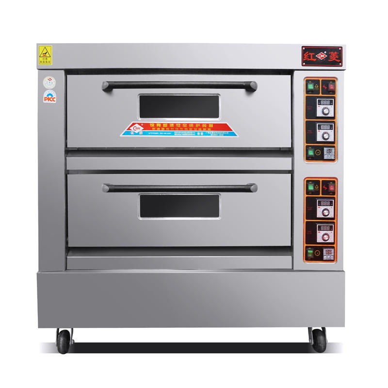 红菱电烤箱XYF-2KA-T 商用二层四盘电热烤炉 蛋糕面包披萨烘培烤炉