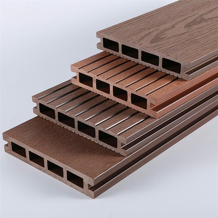 塑木地板 批发零售 120*25  木塑地板 木塑复合板 室外地板 圆孔方孔实心木塑地板 爱诺德厂家直销