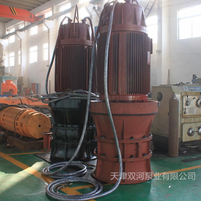 双河泵业供应临时排水轴流泵   浮筒式轴流泵型号500QZB-160   轴流泵厂家
