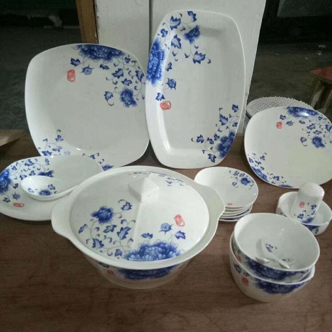 景德镇亮丽陶瓷餐具 56头白瓷整套餐具 盘碗碟家用中式套装 礼品瓷厂家批发
