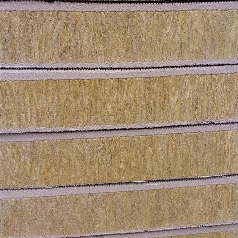 钢构一体化岩棉复合板 保温装饰一体化板 汝豪生产厂家