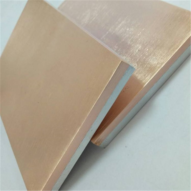 生产铜钢复合板 尺寸加工 T2+Q235B铜钢复合板 双金属复合板厂家图片
