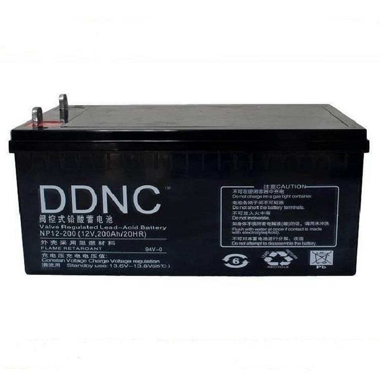 DDNC蓄电池NP12-200阀控式铅酸蓄电池12V200AH/20HR外壳采用阻燃材料