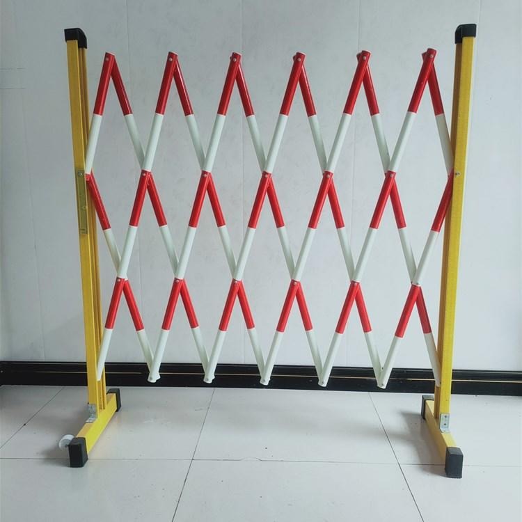 施工防护警示隔离栏 圆管式绝缘隔离护栏 英威WL 移动伸缩护栏