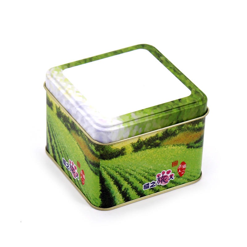 茶叶铁盒包装厂 麦氏罐业股份有限公司 正方形小铁盒子 迷你茶叶铁罐定做