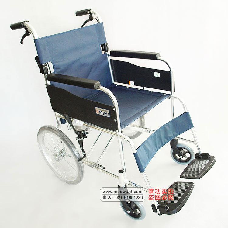 批发MiKi三贵轮椅MPTC-46JL 轻便折叠 时尚老人残疾人代步车示例图1