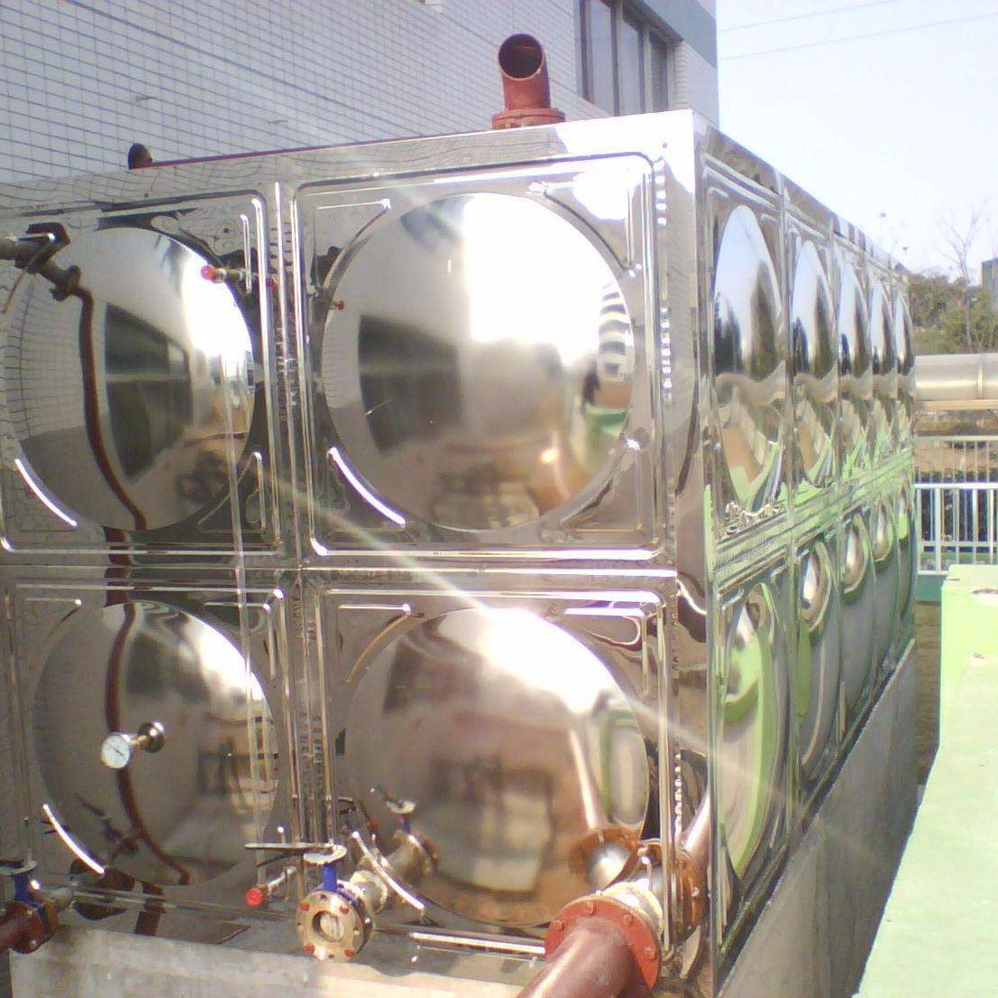 喷淋水箱韧性大 消防玻璃钢水箱 霈凯 铝合金二维水箱