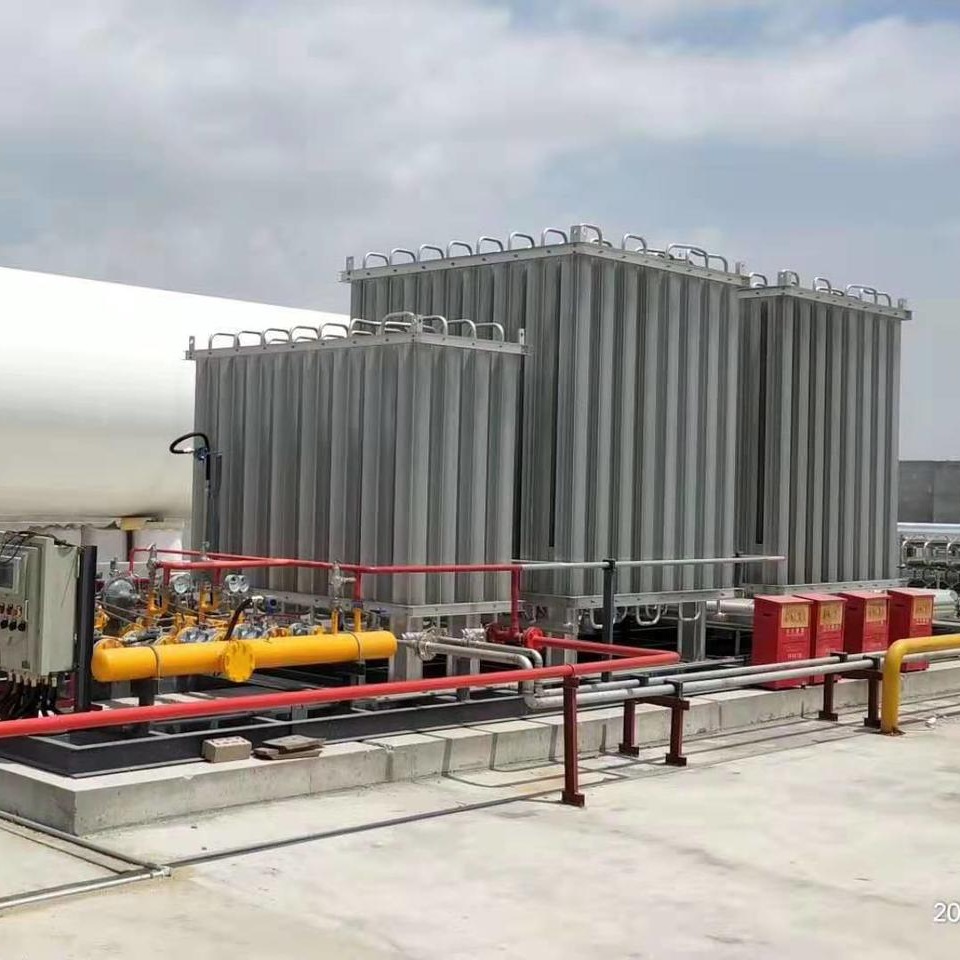 回收LNG槽车卸车增压汽化器  电加热水浴式汽化器  回收二手LNG气化撬     回收二手LNG500立方气化调压撬