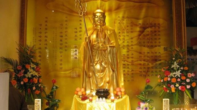 佛像 优质佛像厂家定做彩绘地藏王菩萨 铸铜地藏王菩萨 铜雕地藏王佛像