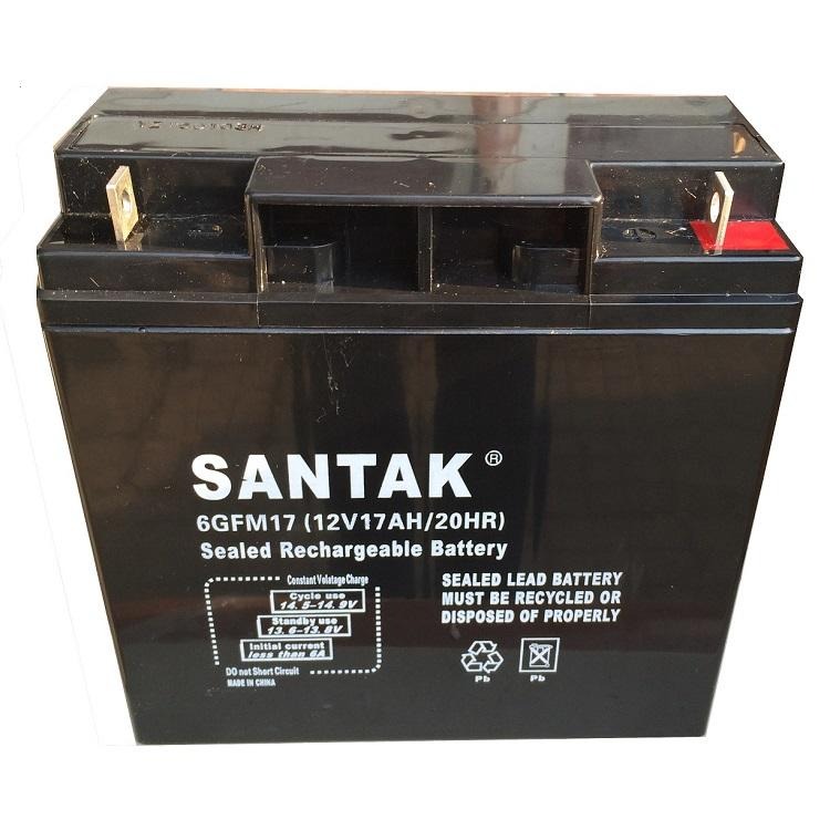 SANTAK蓄电池6GFM17 UPS专用铅酸蓄电池12V17AH