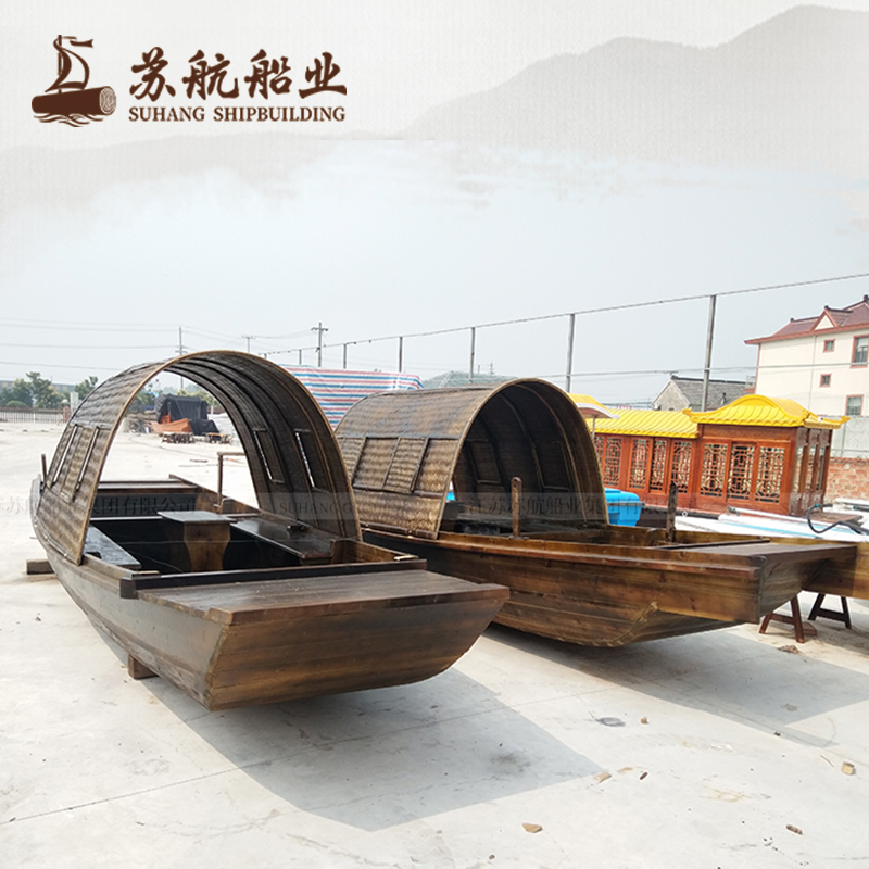 厂家直销公园游船 玻璃钢观光船 小型游船制作
