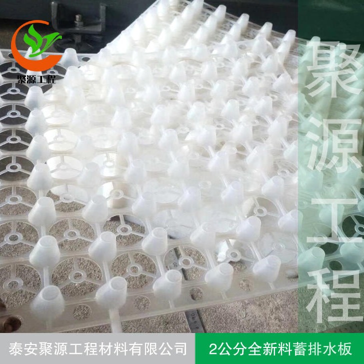 江苏塑料排水板生产厂家 塑料蓄排水板价格 车库顶板 地下室底板 屋面种植排水板图片