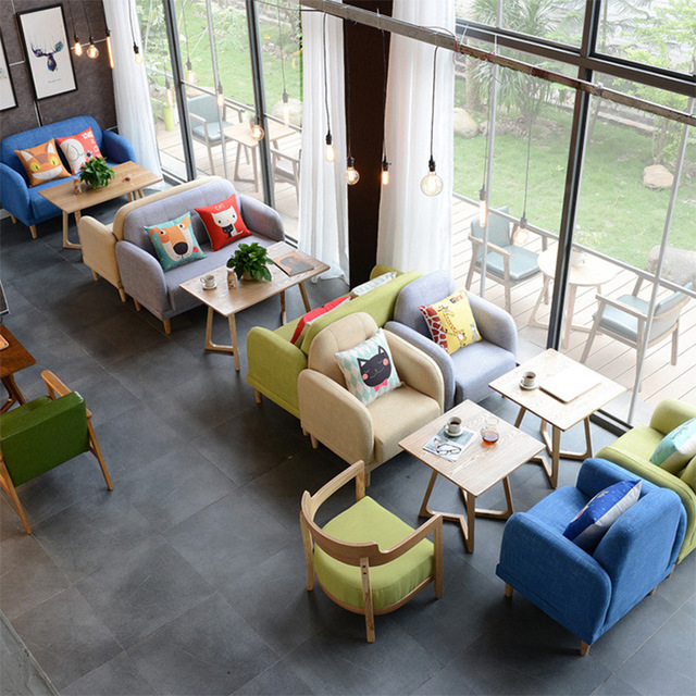 深圳北欧主题餐厅家具 咖啡厅实木餐桌椅组合 SM-394白蜡木餐桌餐椅生产厂家众美德
