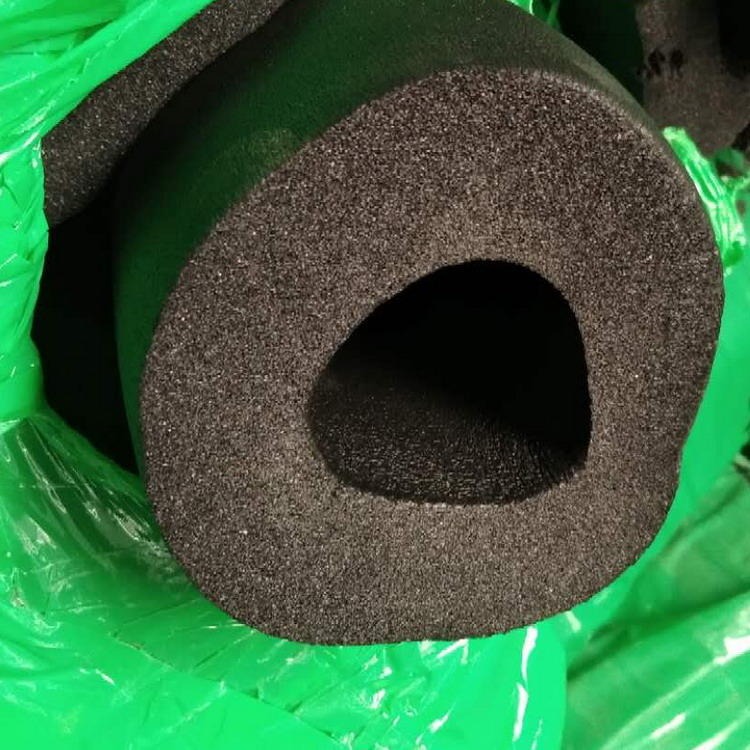 批发黑色橡塑保温管 耐高温不变形橡塑管壳 普兰多橡塑海绵管壳
