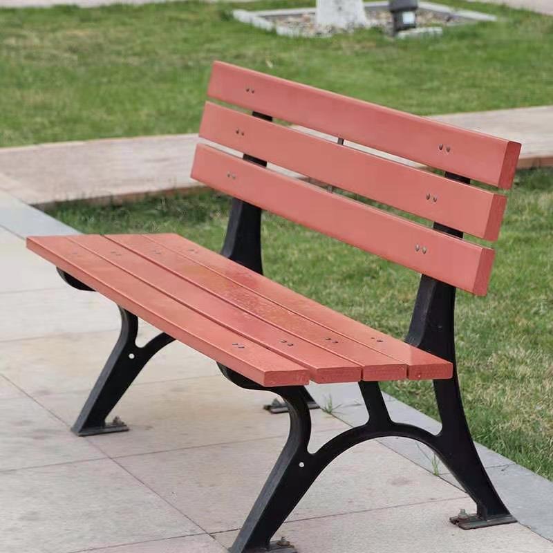 户外休闲长椅子 景区休息椅 塑木公园椅 陕西户外公园椅