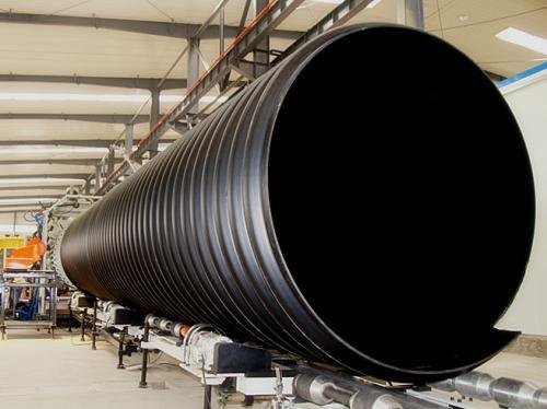 厂家批发HDPE钢带波纹管 埋地排水排污管 hdpe管塑料管 规格齐全示例图6