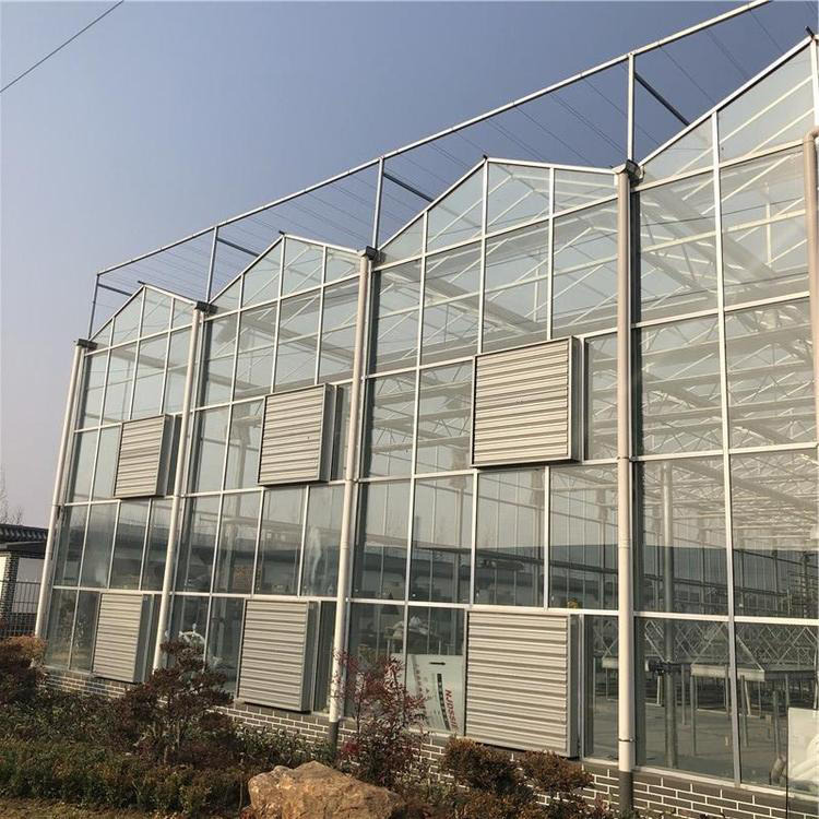 现代化玻璃温室玻璃大棚价格 果蔬玻璃温室玻璃大棚咨询