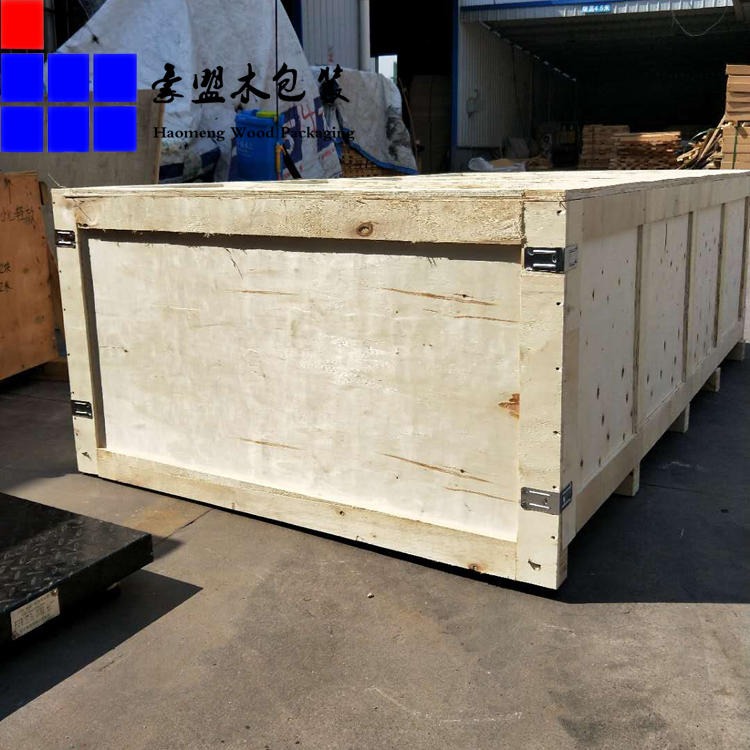 厂家定制物流设备包装木箱多层板材质现场确定尺寸组装加固
