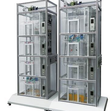 FCKT-2型双联四层透明仿真教学客梯 电梯模型  透明电梯仿真模型 透明仿真教学电梯