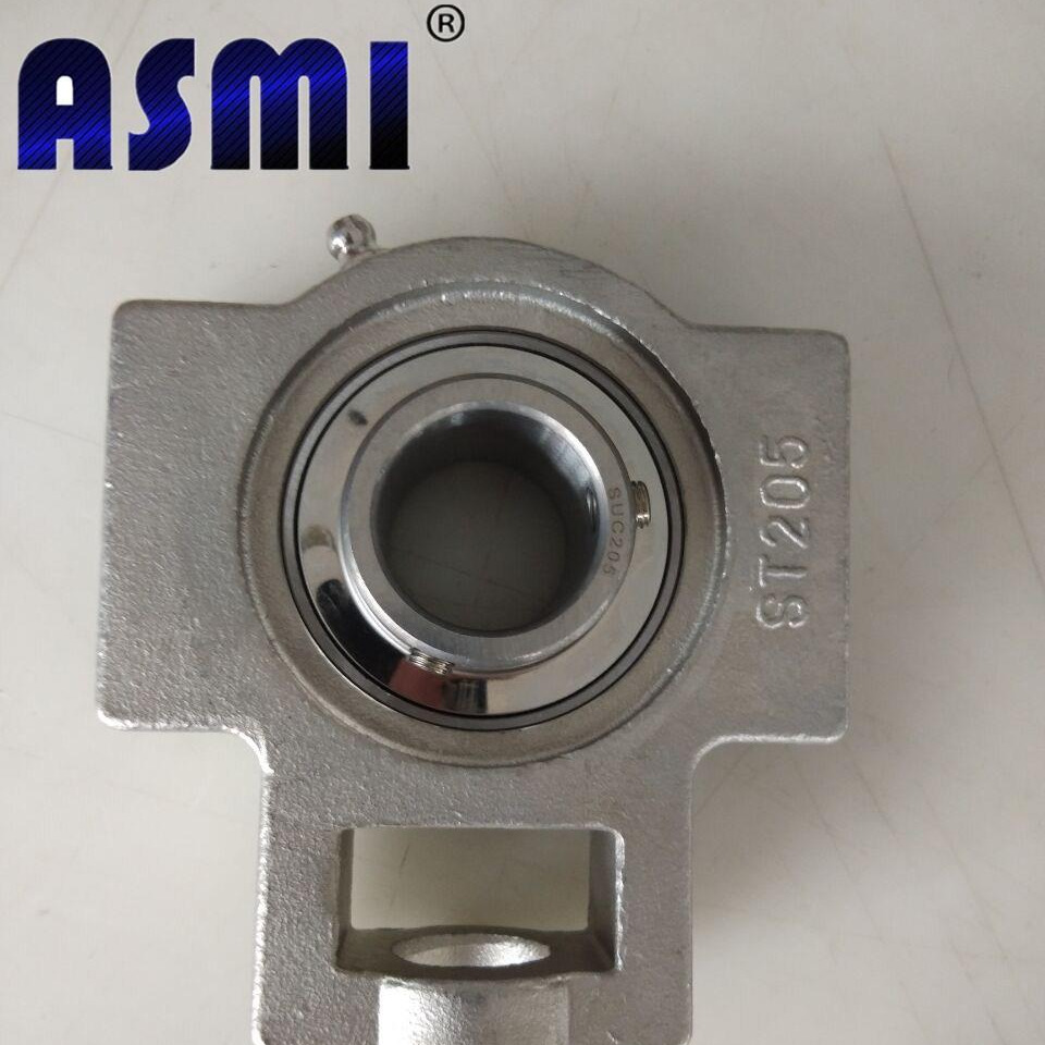 ASMI304材质滑槽不锈钢外球面带座轴承SUCT204 SUCT205 SUCT206 SUCT207 SUCT208图片
