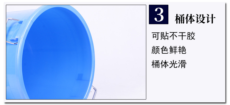锦尚来厂家家用塑料水桶 50L摔不坏周转塑胶桶 提手塑料圆桶超厚示例图14