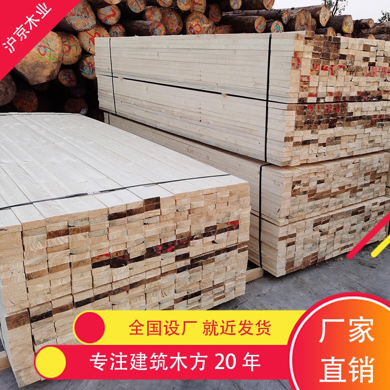 沪京木业 5米长的木方 木方价格查询 桥梁专用木方