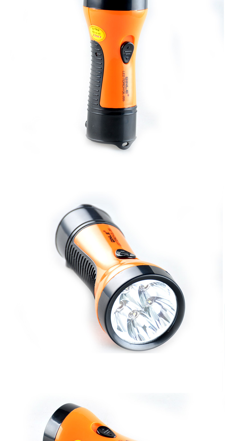 勤乐厂家直销批发强光LED充电式塑料户外家用远射紫光验钞手电筒示例图12