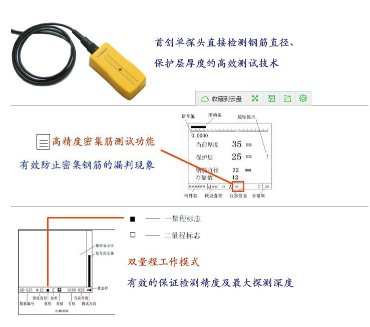 北京智博联ZBL-R620混凝土钢筋检测仪(普通型）钢筋粗细测定仪示例图39