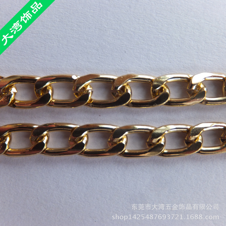 东莞厂家生产供应铜磨链条 古铜色磨链子  金色吊灯饰链批发定做示例图9