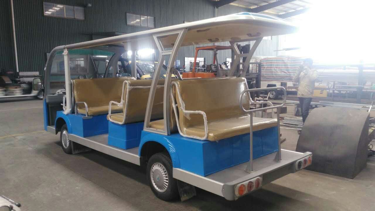 新款发布燃油观光车，14座敞开型燃油游览车，苏州厂家示例图13