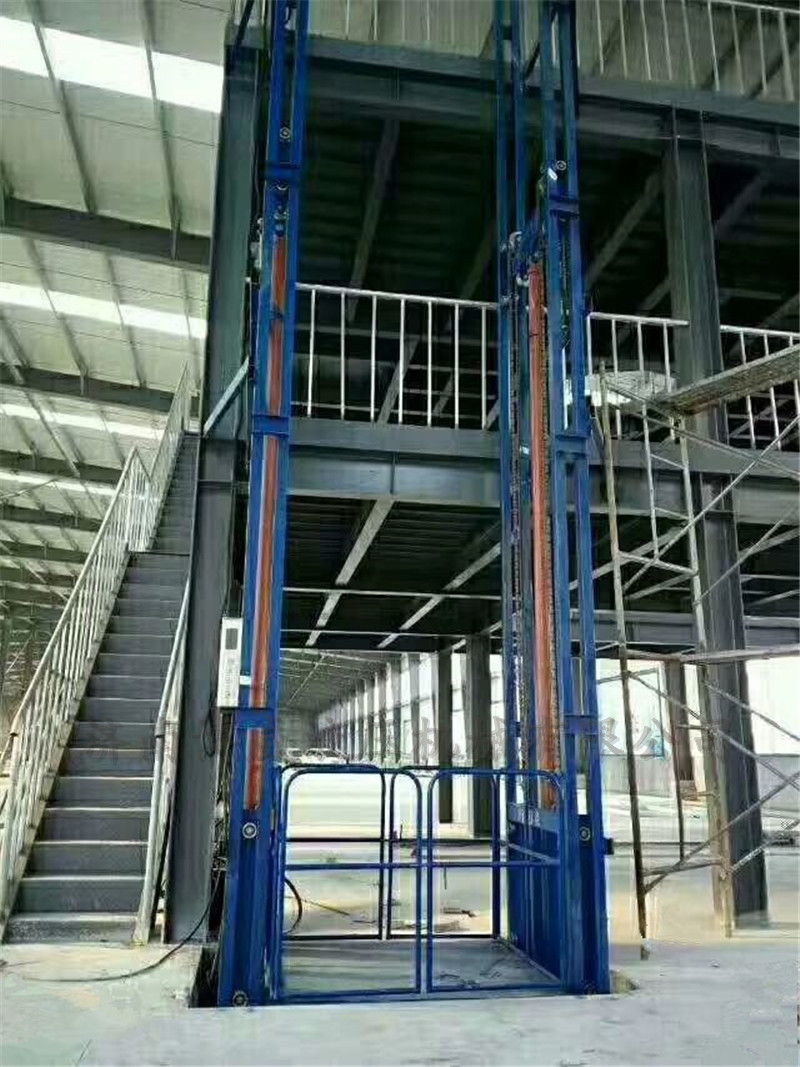 6-10m 三层升降货梯 液压 简易提升货梯 四轨固定式液压载货梯示例图7