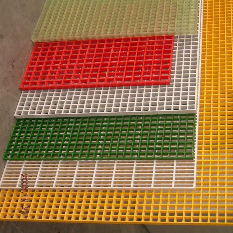 格栅踏步板   黄色塑料方孔板  淄博市玻璃钢踏步板示例图1