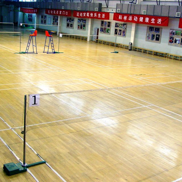山西双鑫运动木地板乒乓球场网球体育场耐磨防滑阻燃地板厂家图片