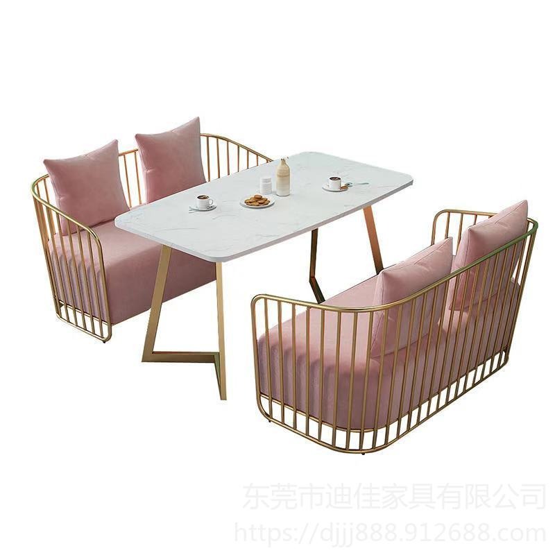 铁餐桌椅 东莞迪佳家具金属餐椅 轻奢餐椅  金属餐椅 现代餐椅图片