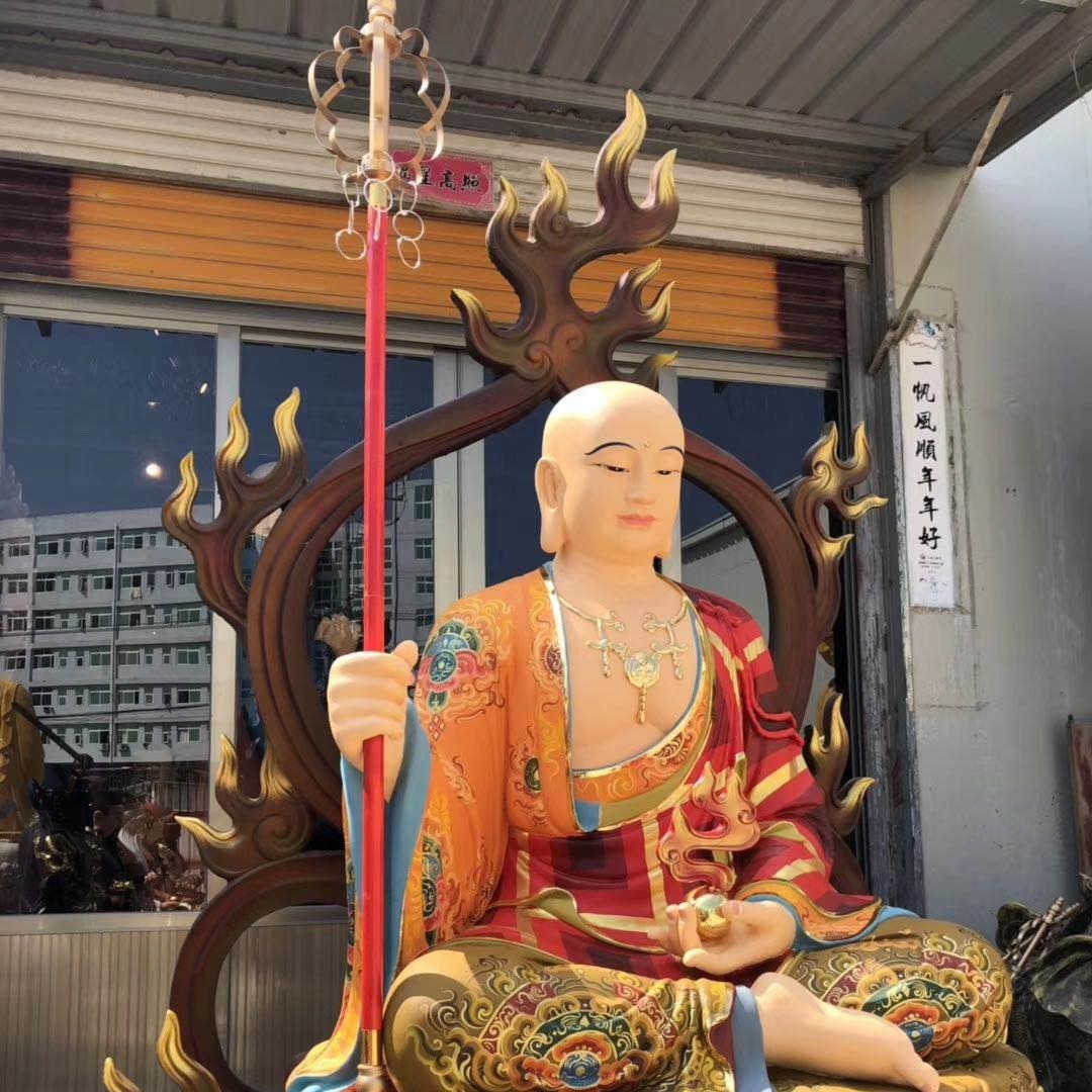 铜佛像优质厂家地藏王菩萨  玻璃钢地藏王菩萨佛像图片 木雕地藏王
