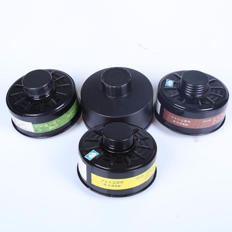 锦程安全活性炭滤毒盒 JC-LVG防毒面具配件 化学滤毒罐