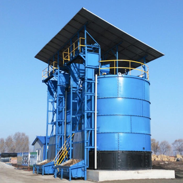 牛粪堆肥设备：立式发酵罐厂家现货供应，密封好氧有机肥生产方式