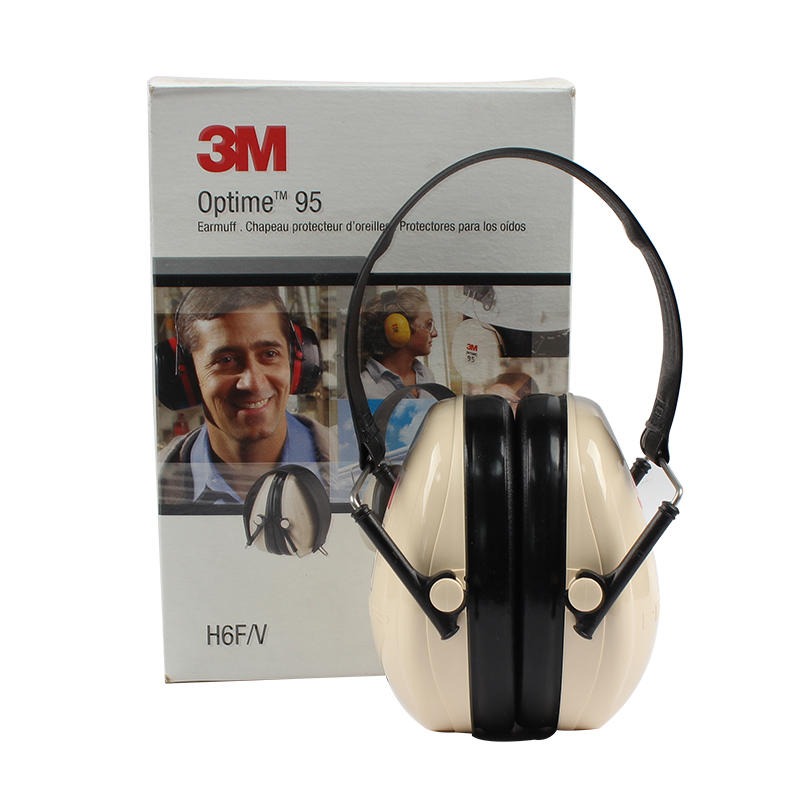 3M H6F折叠式防噪隔音耳罩 高性能防噪音耳罩