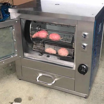 浩博烤地瓜机商用全自动烤红薯机台式燃气烤地瓜机街头68烤红薯机