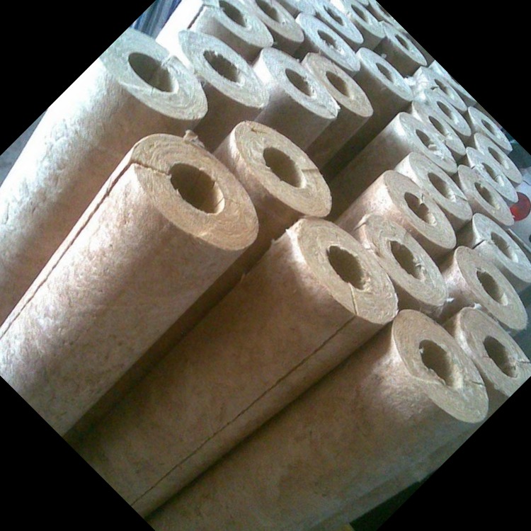 专业生产岩棉管壳 100kg50厚岩棉保温管 悦盈岩棉管品质保证